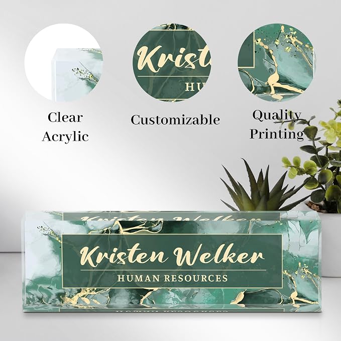 Desk Name Plate Personalized, Custom Name Plate - Image 3