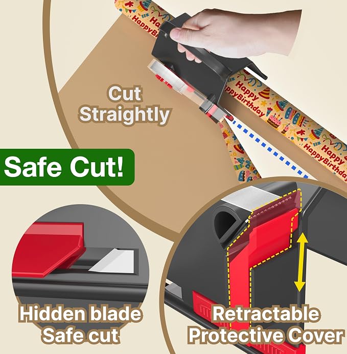 Wraprocut Wrapping Paper Cutter & Tape Dispenser Dual Use - Image 3