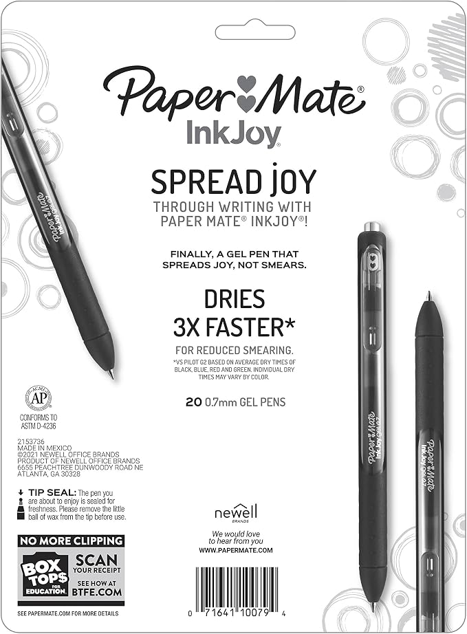 Paper Mate InkJoy Gel Pens, Medium Point, Teacher Essentials, Journaling - Image 8