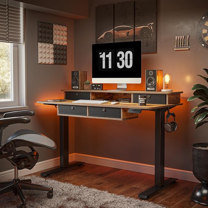 FEZIBO 55'' x 30'' Electric Standing Desk - Image 2