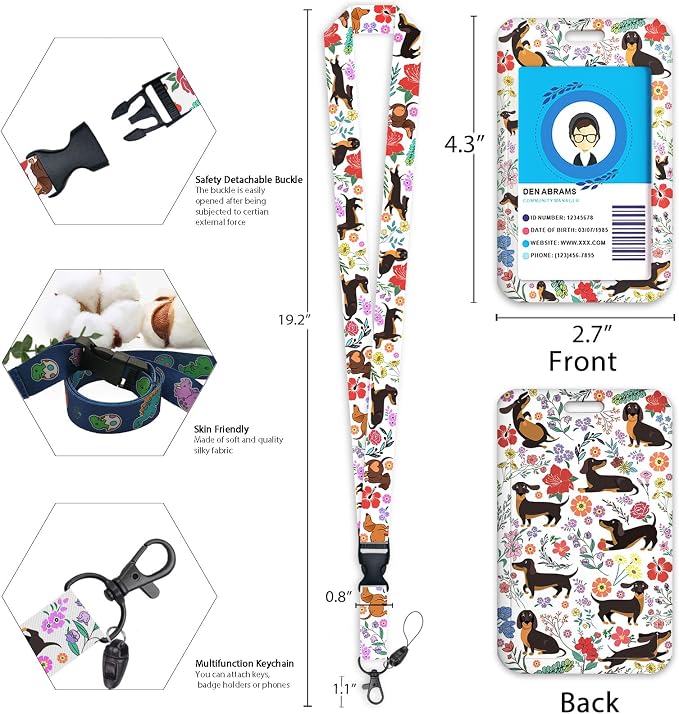 Cute Dachshund Badge Reels Retractable - Image 4