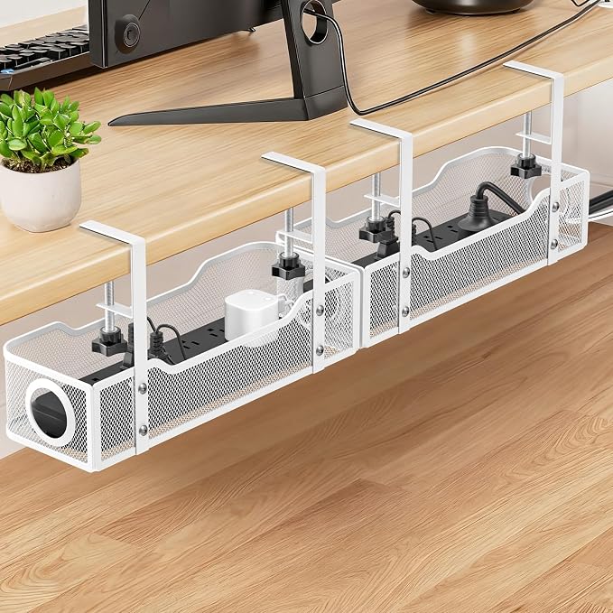 Under Desk Cable Management Tray, GZOKMOG Cord Management by GZOKMOG