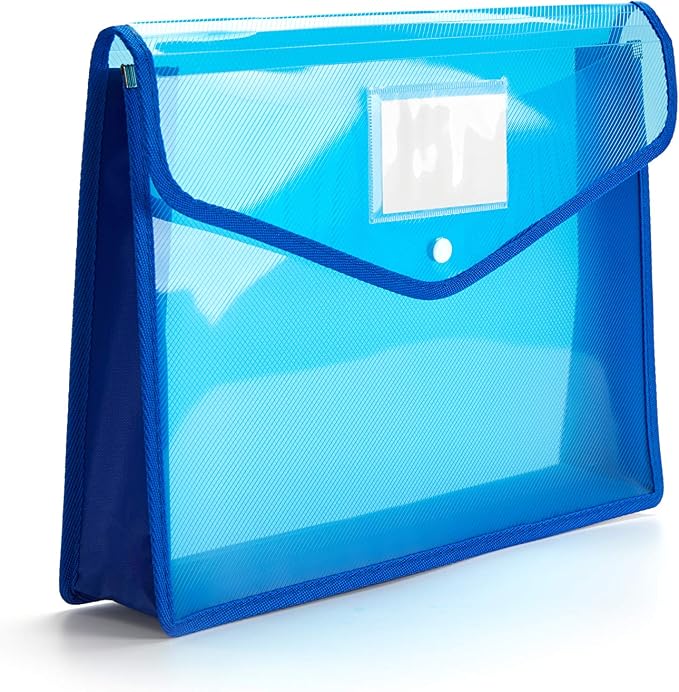 Plastic Wallet Folder Envelope Poly Envelope Expandable File Wallet Document - Image 3