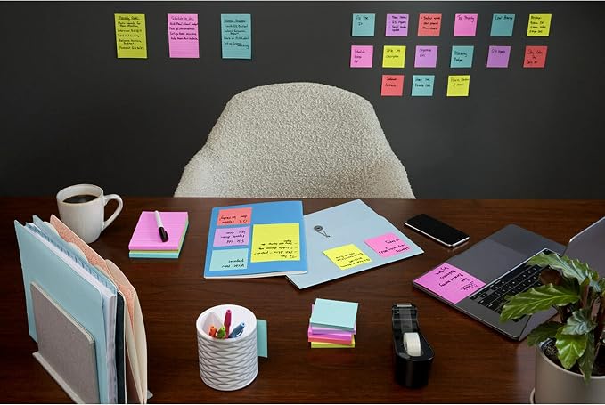 Post-it® Super Sticky Notes, 3 in. x 3 in., Supernova Neons Collection - Image 13