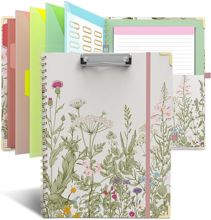 Clipboard Folder with Notepad Refillable Lined by Atarcosm