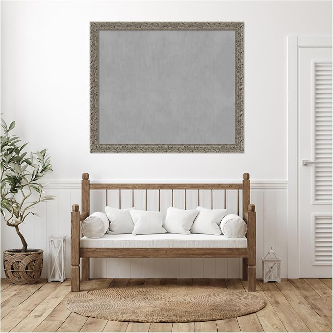 Amanti Art Silver Framed Magnetic Board 45x53 Oversize Vision Board - Image 5