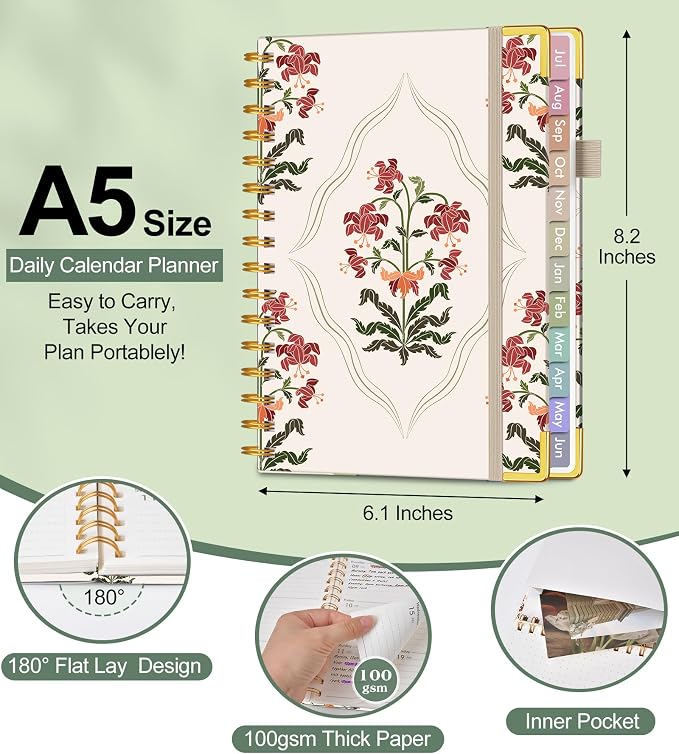 Academic Planner 2026-2027, Hardcover Weekly and Monthly Calendar Planner from - Image 5