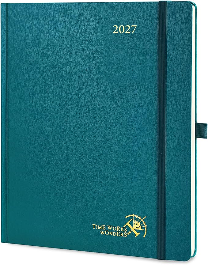 POPRUN 2027 Planner Weekly and Monthly, Large 8.5" x 10.5" Calendar, Jan 2027- by POPRUN