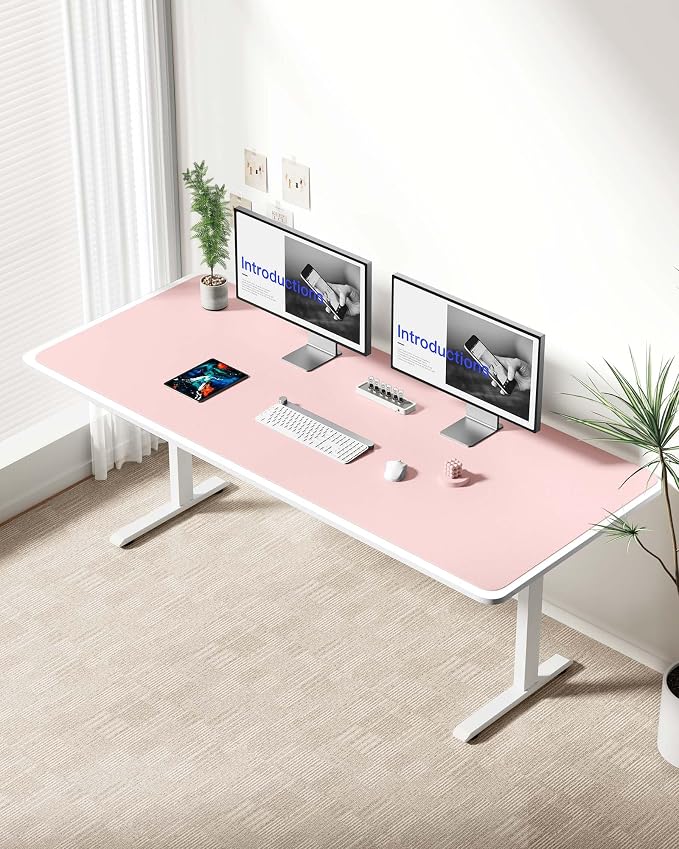 YSAGi Leather Desk Protector, Office Mat, Large Mouse Mat, Non-Slip PU Leather - Image 2