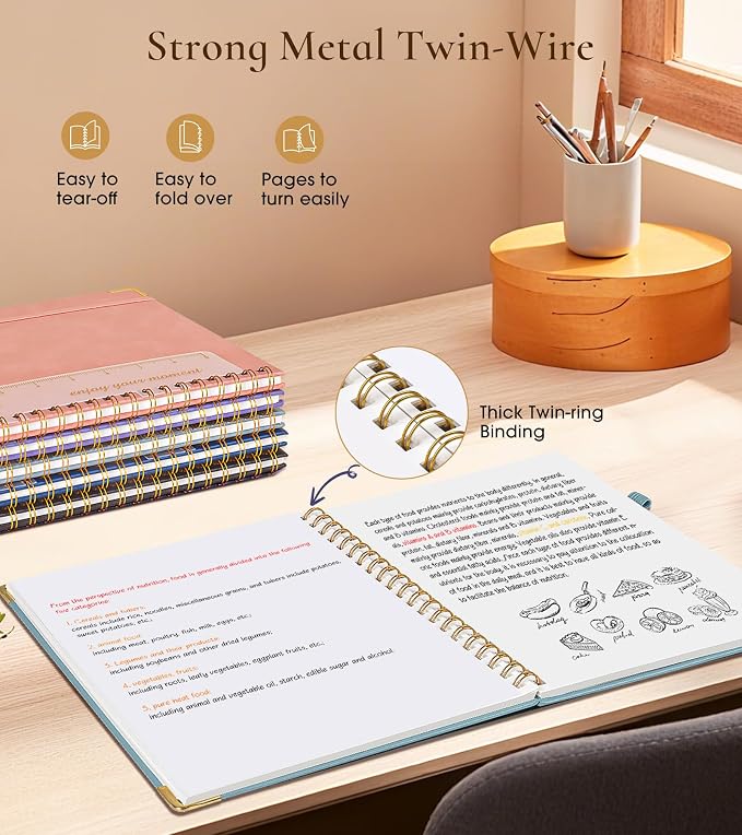 Blank Spiral Notebook Journal 8.5” x 11”, A4 Large Hardcover Sketch Book - Image 6