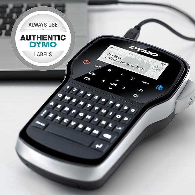 DYMO Label Maker LabelManager 280 Rechargeable Portable Label Maker Easy-to-Use - Image 2