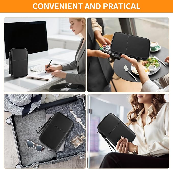 JUNDUN 2500℉ Fireproof Family Passport Holder Upgraded Material | RFID Blocking - Image 9
