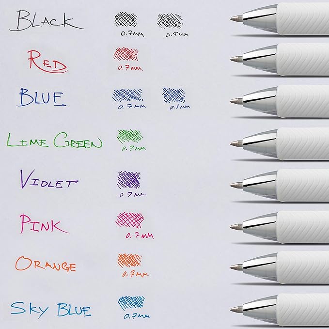 Pentel EnerGel Pearl Retractable Liquid Gel Pen, Needle Tip Medium Line - Image 6