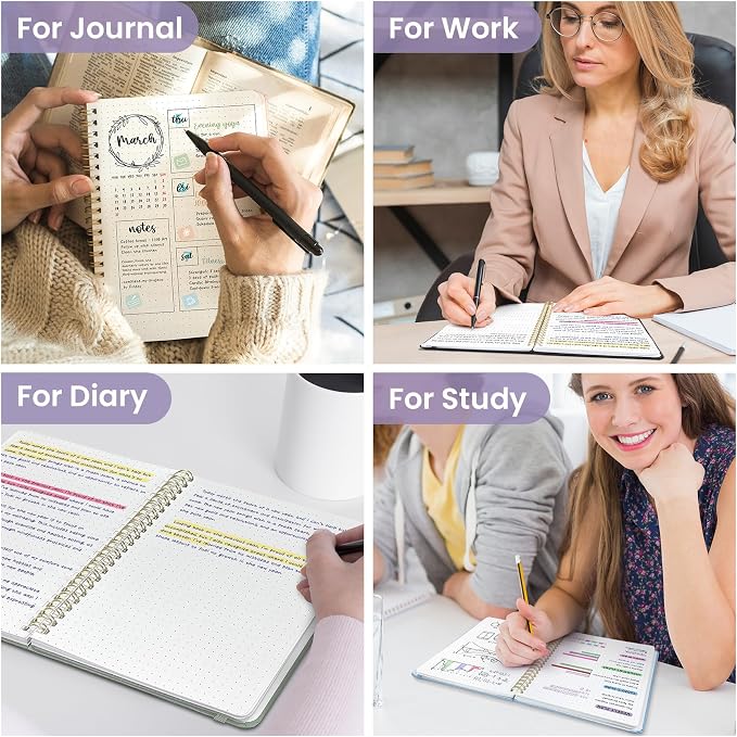 Taja Dotted Spiral Journal Notebook - Image 7