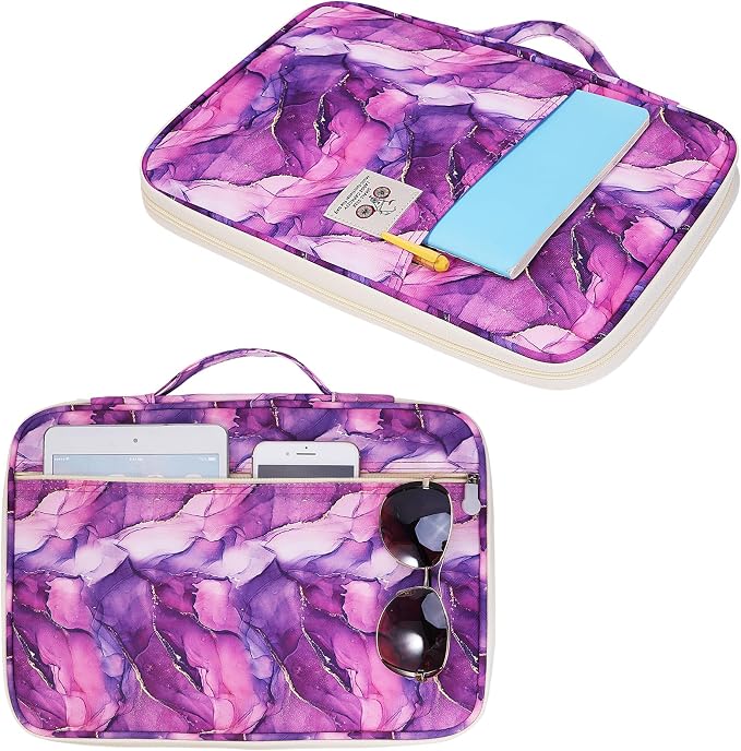 JAKAGO A4 Travel Portfolio Multifunctional Document Organizer Zippered Case - Image 5