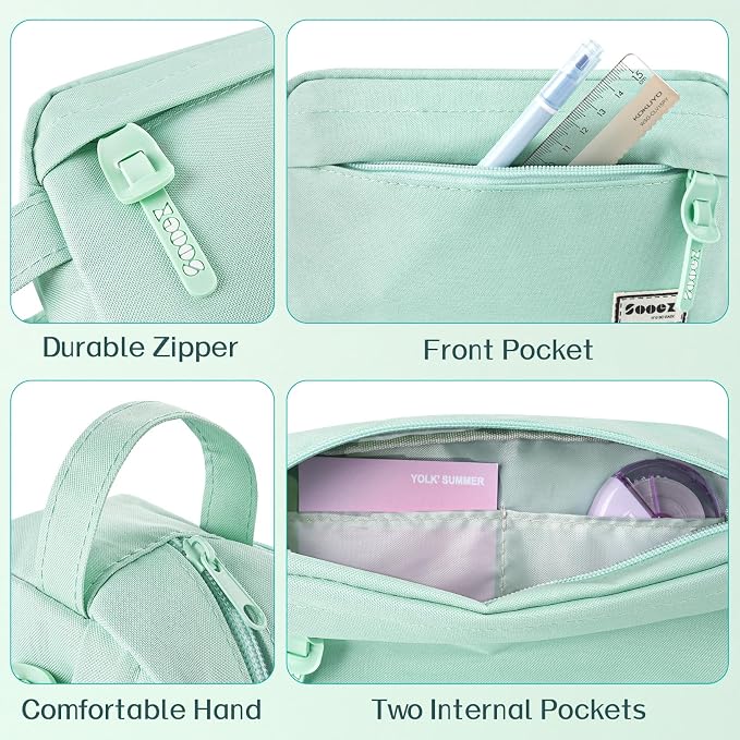 Sooez Original High Capacity Pencil Case, Big Pencil Bag Pouch Box Organizer - Image 4