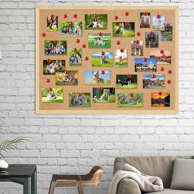 50 Pack Bite Apples Decorative Push Pins, Thumb Tacks - Image 8