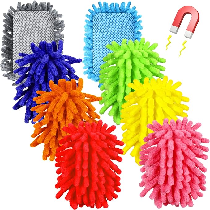 Epakh 8 Pcs Dry Erase Eraser Magnetic Microfiber Shag Whiteboard Eraser by Epakh