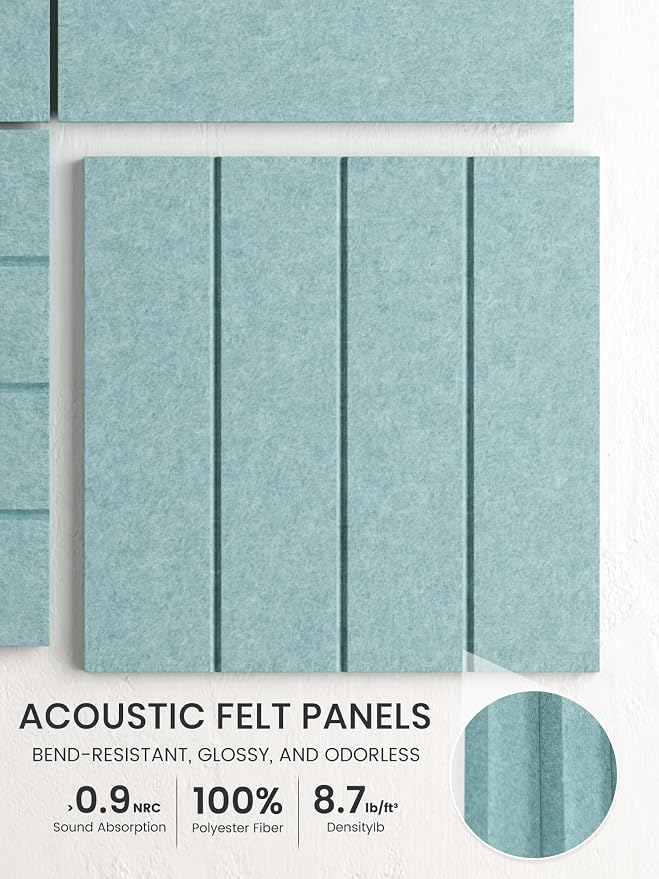 Bumusty Large Cork Board Alternative-36 x 24" Felt Bulletin Board Tiles - Image 3