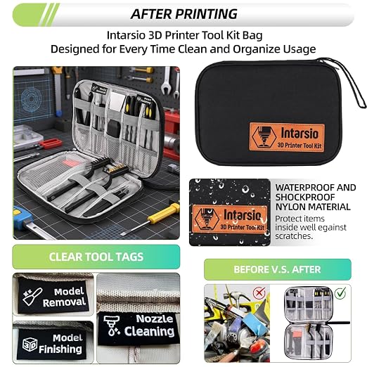3D Printer Tools Kit, Removal Scrapers, Finishing Tools, 5 Types of Files - Image 7