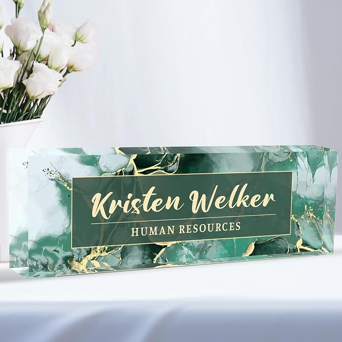 Personalized Office Name Plate, Custom Name Plate by Flpoxzd