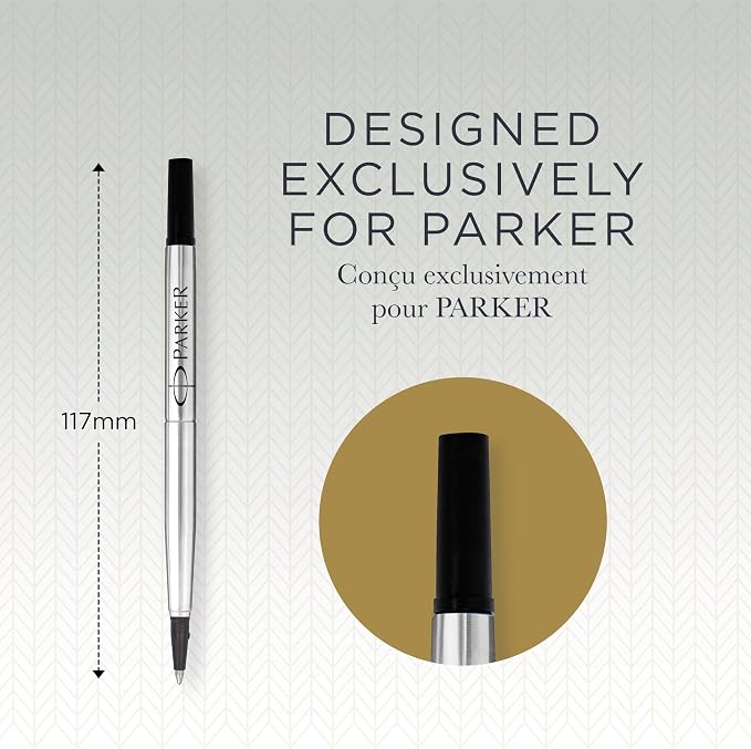Parker Refill for Parker Roller Ball Pens, Medium Conical Tip - Image 3