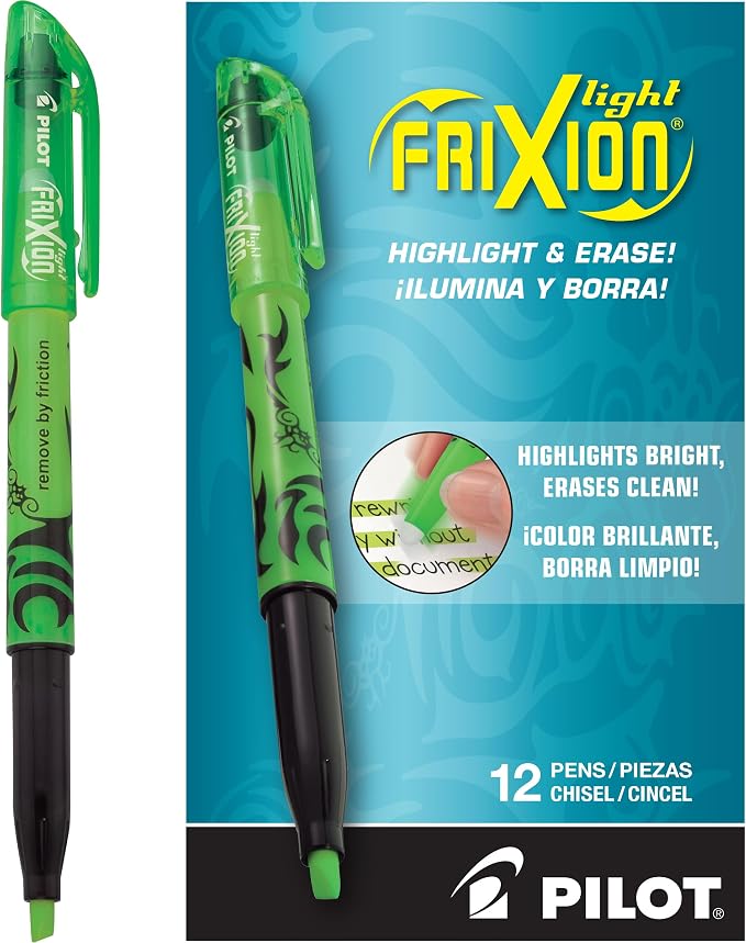 PILOT, FriXion Light Erasable Highlighters, Chisel Tip by PilotCorporationofAmerica