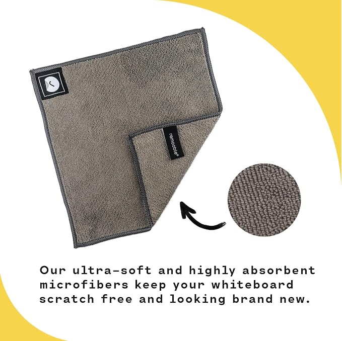 Remooble 4 Pack Magnetic Microfiber Cleaning Cloth Dry Erasers - Image 4