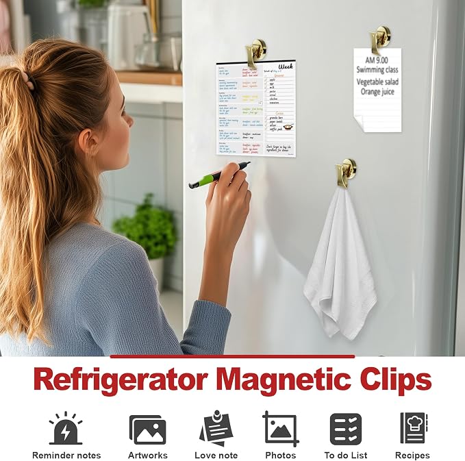 Magnetic Clips Heavy Duty 10 Pack | Strong Force Magnet Clips - Image 4