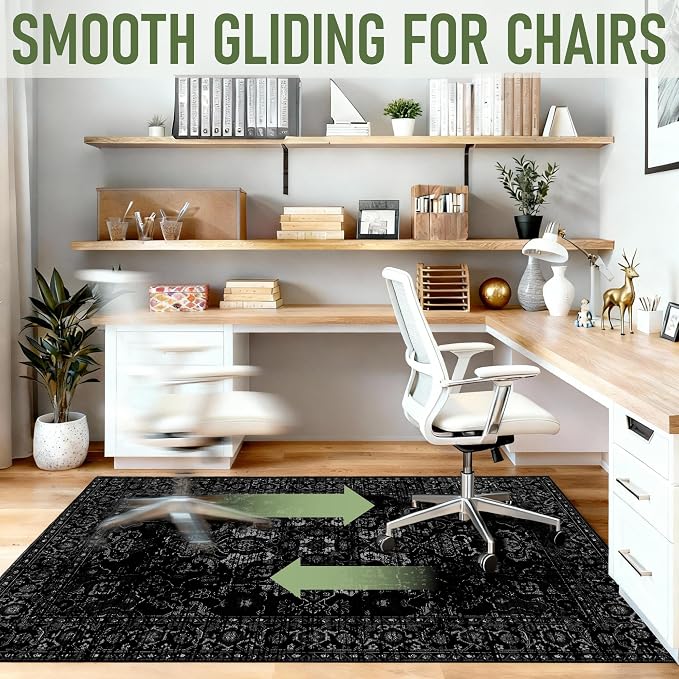 Office Chair Mat for Hardwood Floor, Non-Slip Under Desk Mat for Rolling Chair - Image 7