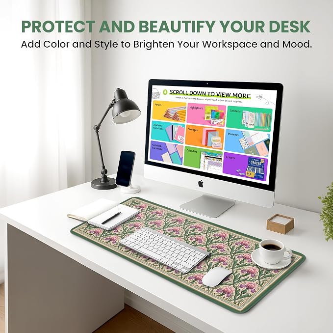 Large Mouse Pad for Desktop, Cute Desk Mat Pad Protector for Work & Gaming - Image 6