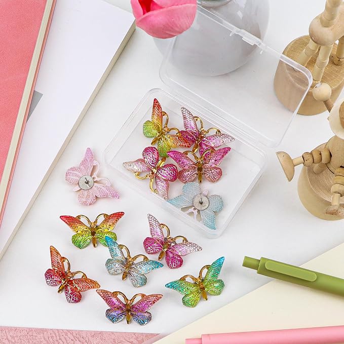 Decorative Cute Push Pins for Bulletin Board, Thumb Tacks, Cork Board Desk Wall - Image 5