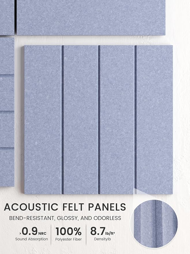Bumusty Large Cork Board Alternative-48 x 36" Felt Bulletin Board Tiles - Image 3