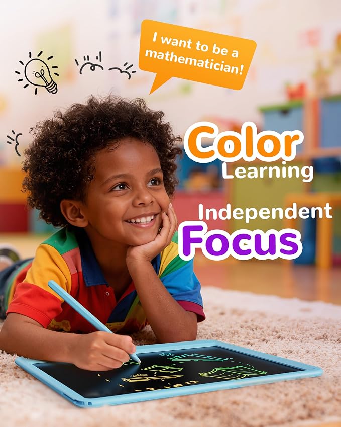 KOKODI LCD Writing Tablet, 12 Inch Colorful Toddler Doodle Board Drawing Tablet - Image 4