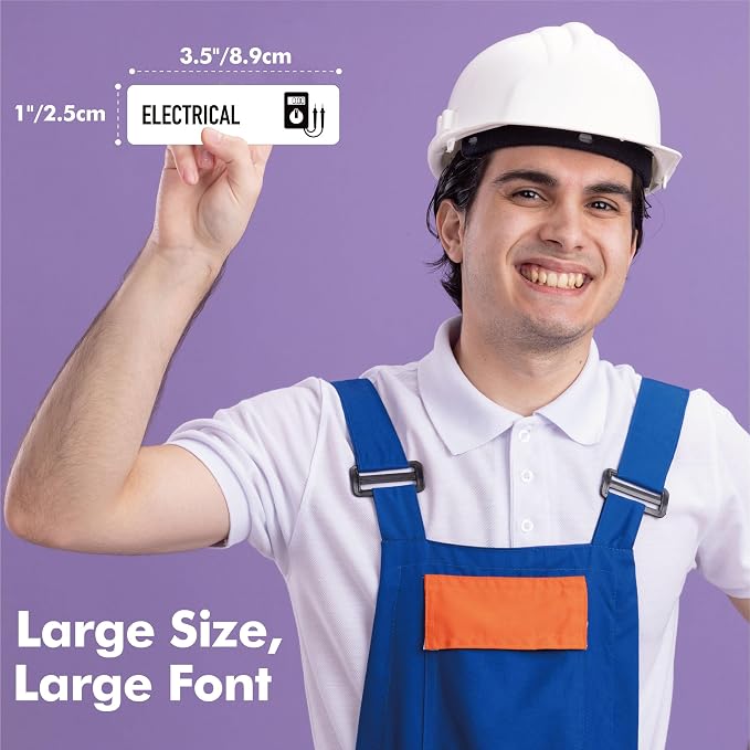 90 PCS Magnetic Toolbox Labels, 82 Pre-Printed & 8 Blanks Large Size Tool Chest - Image 2