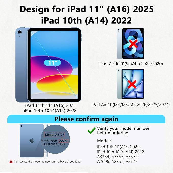 360° Privacy Screen Protector for iPad A16 11th/10th Generation, Privacy Filter - Image 2