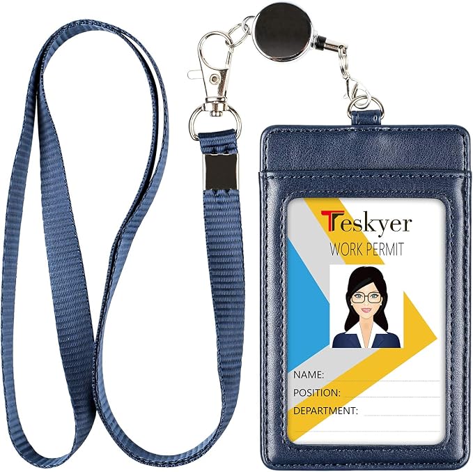 Teskyer Leather Badge Holder by TESKYER