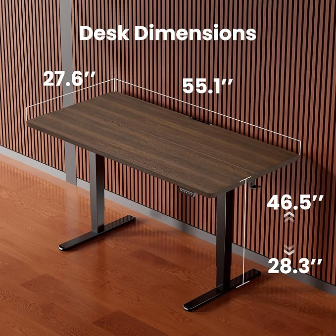 ErGear Height Adjustable Electric Standing Desk, 55 x 28 Inches Sit Stand up - Image 3