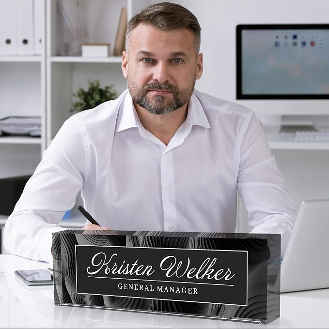 Personalized Office Name Plate, Custom Name Plate - Image 5