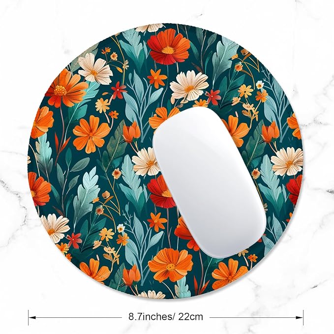 ITNRSIIET Round Mouse Pad with Stitched Edge Premium-Textured Waterproof - Image 2