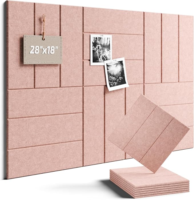 Felt Bulletin Board Tiles -28"x18" by FLUXYNARA