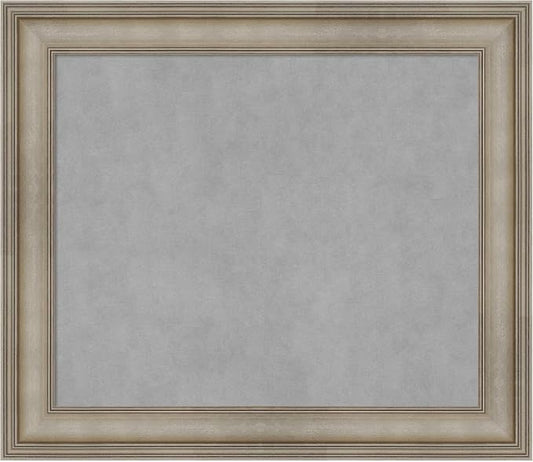 Amanti Art Silver Framed Magnetic Board 25x29 Medium Vision Board by AmantiArt