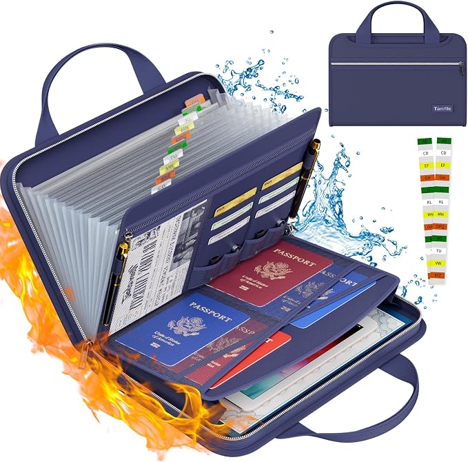 Tamfile Fireproof Accordion File Organizer by Tamfile