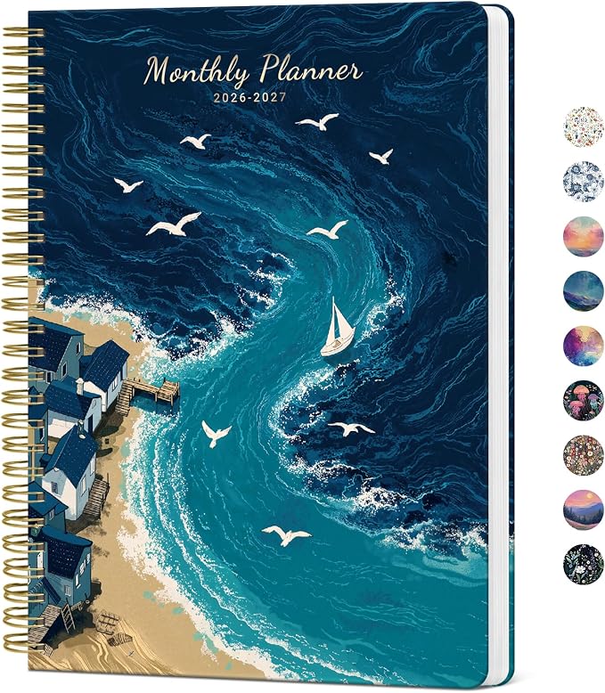 Monthly Planner 2026-2027, Aesthetic 2 Year Months Planner Calendar, 18-Months by Taja
