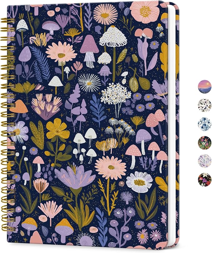 ZOTIA Lined Spiral Journal for Women, A5 Pretty Hardcover Notebook for Work by Zotia