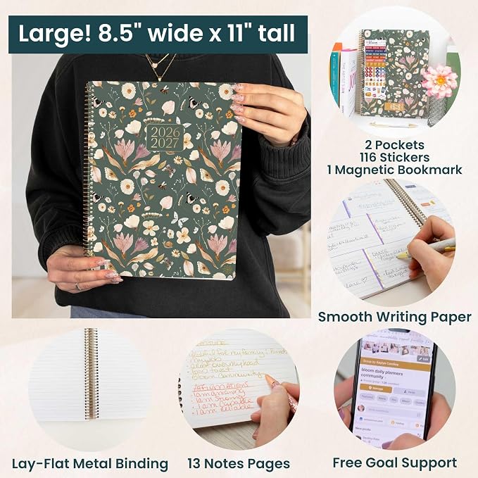 bloom daily planners 2026-2027 Planner 13 Month Academic Year Organizer - Image 5