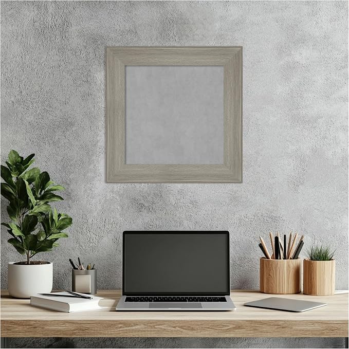 Amanti Art Grey Framed Magnetic Board 16x16 X-Small Vision Board - Image 5