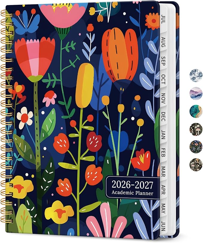 Planner 2026-2027, Academic Monthly and Weekly Calendar Planner by Taja