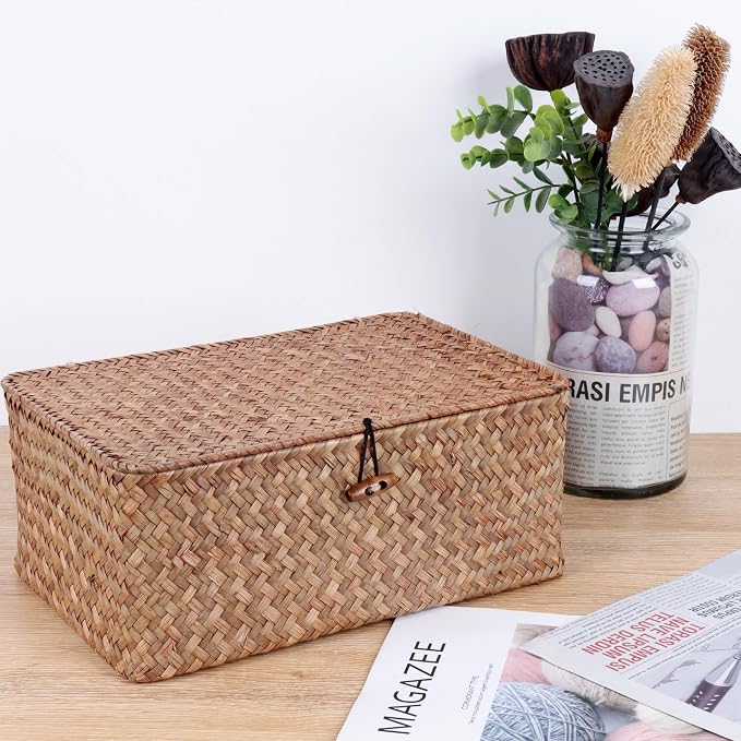 FEIALNDUO Wicker Shelf Baskets - Image 3