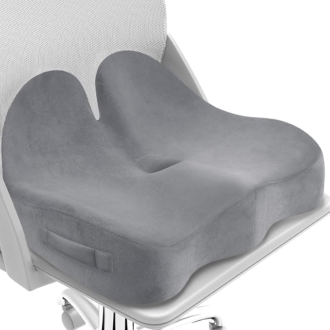 CushZone Seat Cushion, Memory Foam Office Chair Seat Cushion by CushZone